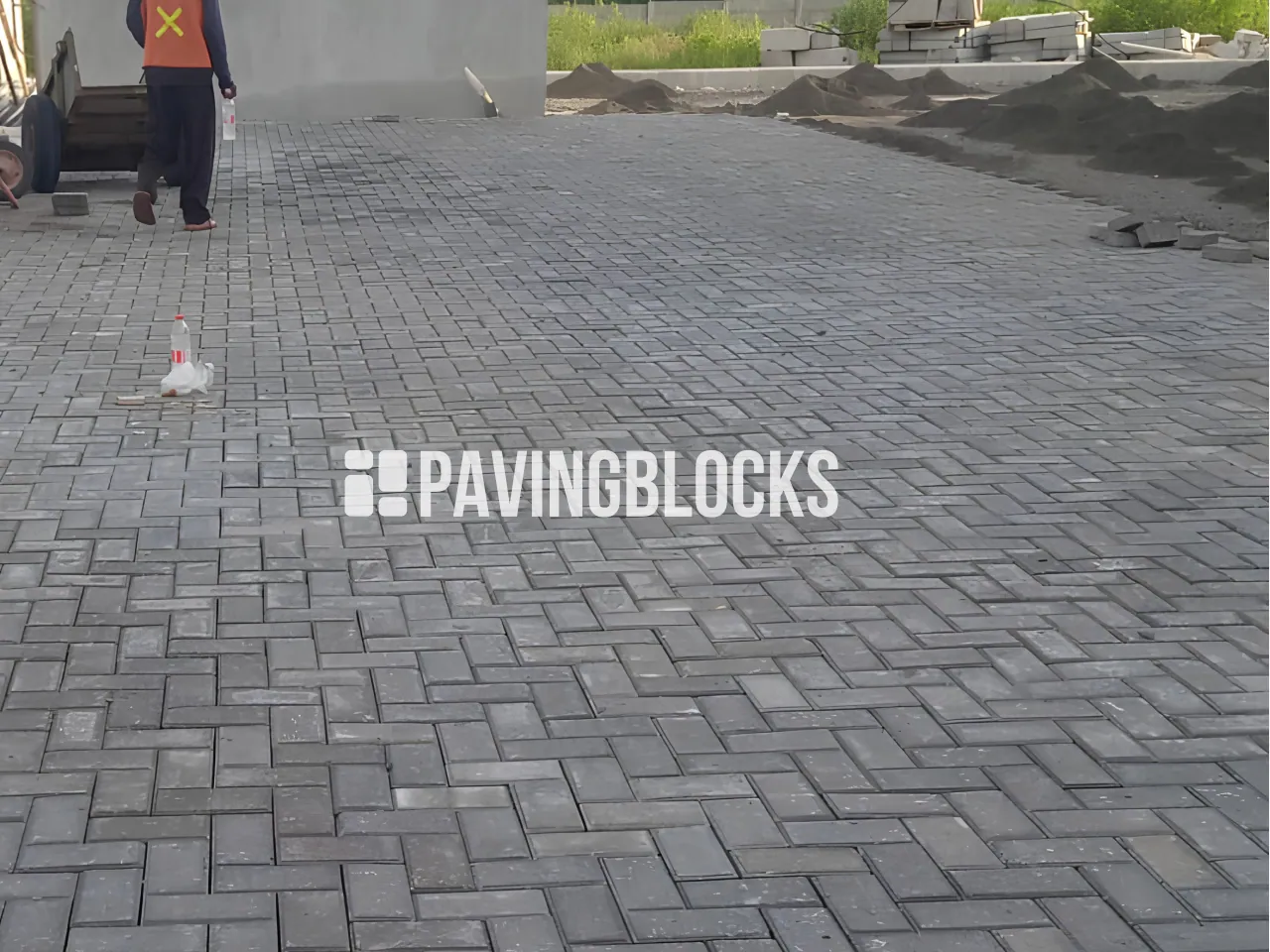 Foto proyek pemasangan paving block