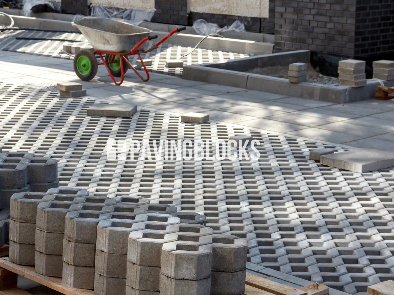 Foto proyek pemasangan paving block