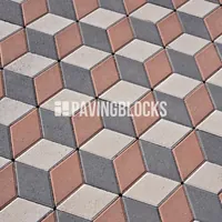 Paving Block 3D Abu Natural
