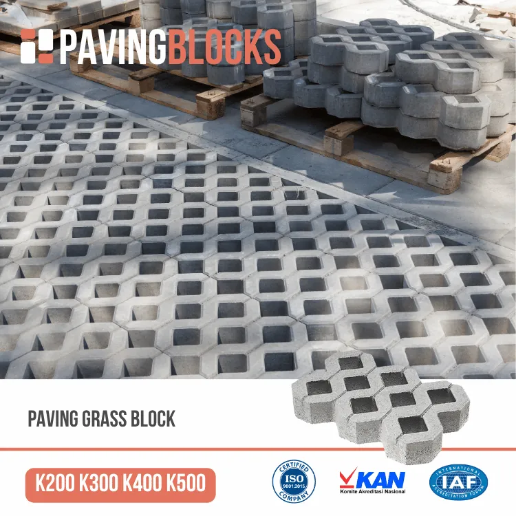 Paving Block Grass Block L8 Abu Natural