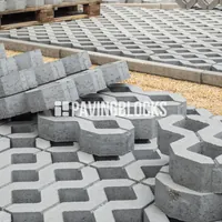 Paving Block Grass Block dengan Rumput